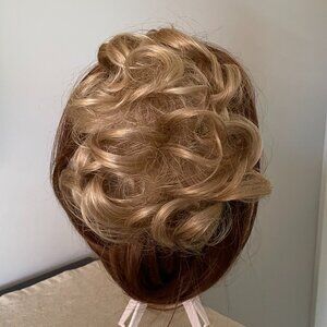 Blonde Messy Bun Hair Wig Clip Claw